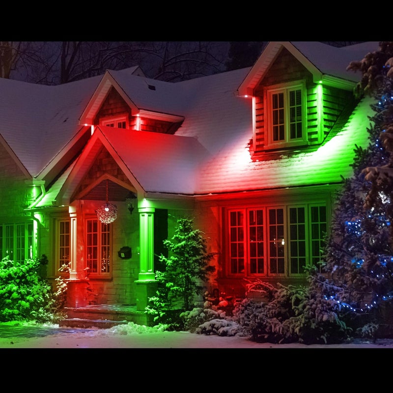 SPECTROM Illumination Lenses for Pot Lights & Recessed Lighting | Instant Colour Change, Tool-Free Setup, Reusable & Eco-Friendly, Any Event, Easy Peel & Press Application (Red (6pcs) & Green (6pcs)) - Image 4